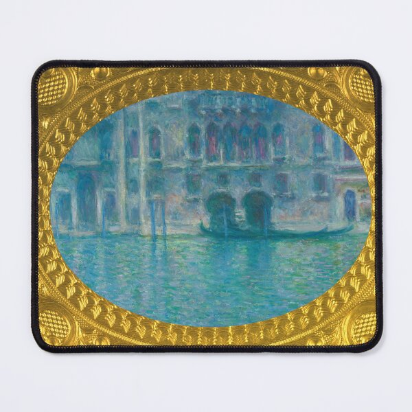 Item preview, MONET - Gold Framed Palazzo da Mula, Venice (1908) by Claude Monet landscape designed and sold by AndromedaWeb.