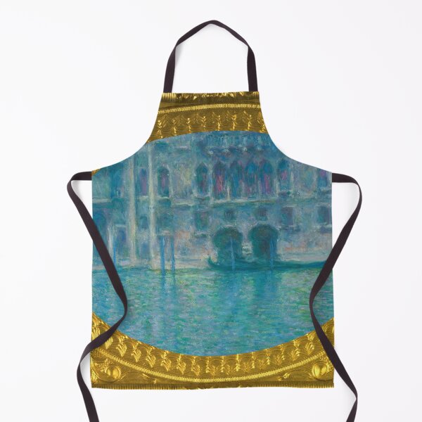 Item preview, MONET - Gold Framed Palazzo da Mula, Venice (1908) by Claude Monet landscape designed and sold by AndromedaWeb.