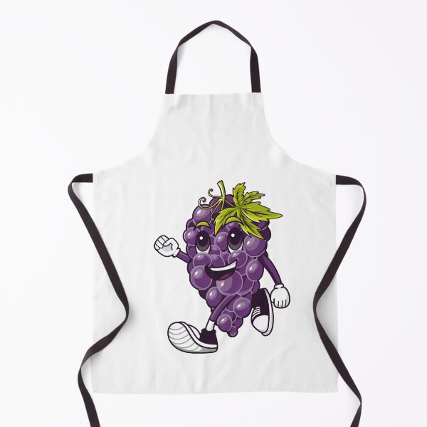 Item preview, Cute Grape Mascot Fruit Character designed and sold by AquaCreative.