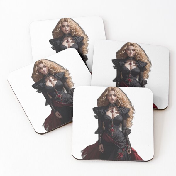 Item preview, Beautiful Blonde Devil Por Jonathan P. y AI designed and sold by JonathanP514.