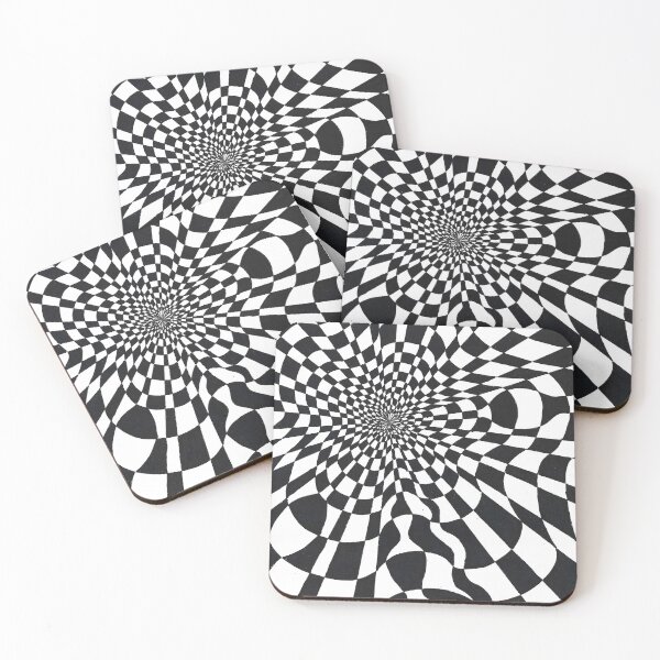 Item preview, Optical illusion checkerboard designed and sold by Les illustrations d'Adėle L..