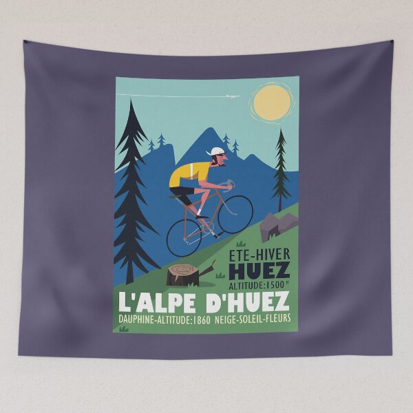 Item preview, L'Alpe D'Huez Cyclist poster   	 designed and sold by cxjrusdkc4.