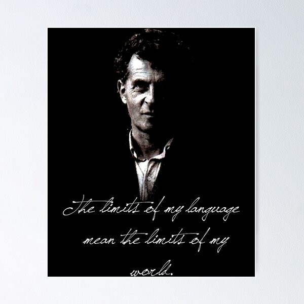 Aperçu de l'œuvre Les limites de ma langue signifient les limites de mon monde - Wittgenstein créée et vendue par daylonmc-ginnas.
