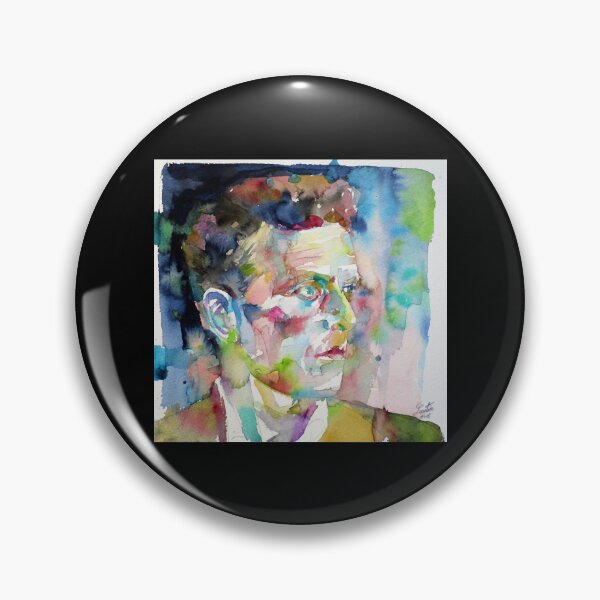 Item preview, LUDWIG WITTGENSTEIN - watercolor portrait.6 designed and sold by daylonmc-ginnas.