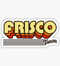 Frisco, Texas | Retro Stripes Sticker