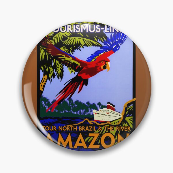 Item preview, AMAZON BRAZIL RIVER Vintage Cruise Print 	 	 designed and sold by rqwhpibt74.