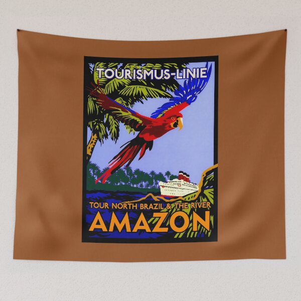 Item preview, AMAZON BRAZIL RIVER Vintage Cruise Print 	 	 designed and sold by rqwhpibt74.