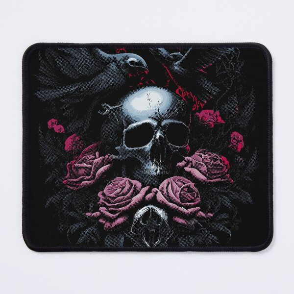 Item preview, Skull with rose designed and sold by mixreality.