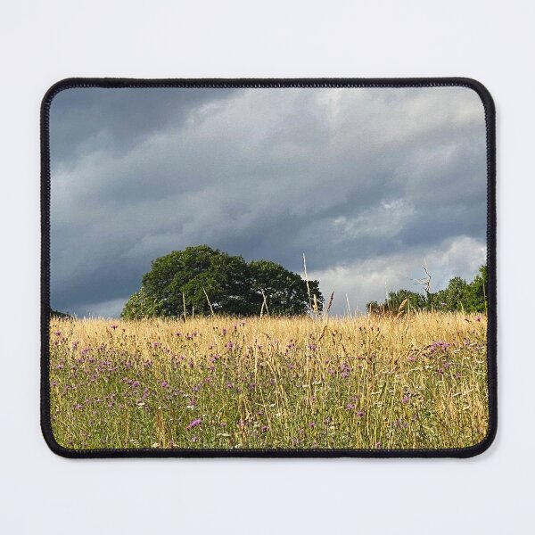 Item preview, View of Thistle flowers and dark blue clouds designed and sold by Paddyb17.