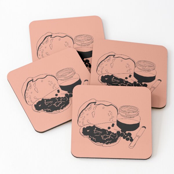 Item preview, Sourdough Bread and Jam Outline Drawing designed and sold by dropleta.