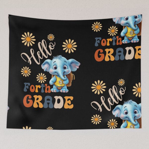 Item preview, Hello Forth Grade  - Cute Elephant Pupil, Teach Love Inspire, Back To School, Teacher Tee, Teacher Appreciation Tee, 1st day of school designed and sold by PupilLove.