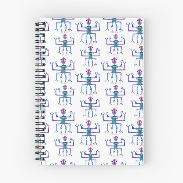 Item preview, Doodle robot watercolor seamless pattern background designed and sold by maystra.