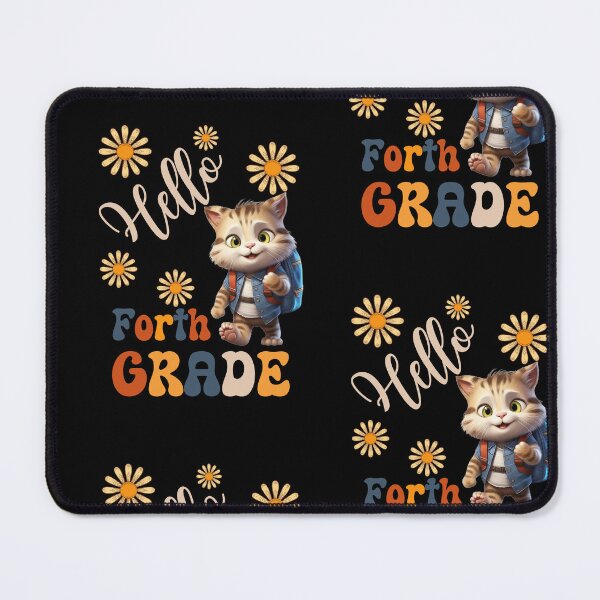 Item preview, Hello Forth Grade - Cute Kitten Pupil, Teach Love Inspire, Back To School, Teacher Tee, Teacher Appreciation Tee, 1st day of school designed and sold by PupilLove.