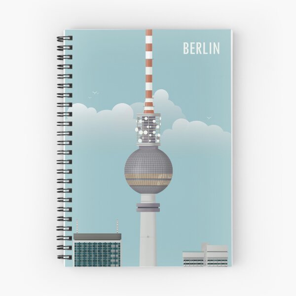 Item preview, Berlin skyline  – Retro travel poster designed and sold by Kai Sternberg.