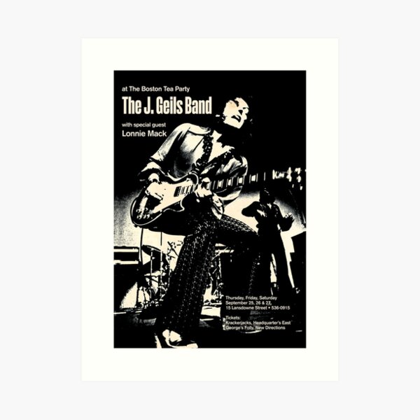 J. GEILS BAND VINTAGE POSTER Art Print