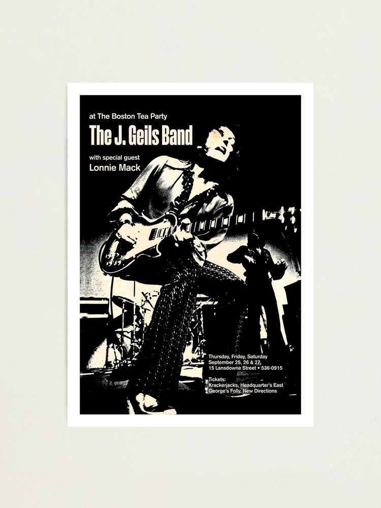 J. GEILS BAND VINTAGE POSTER Photographic Print for Sale by westox