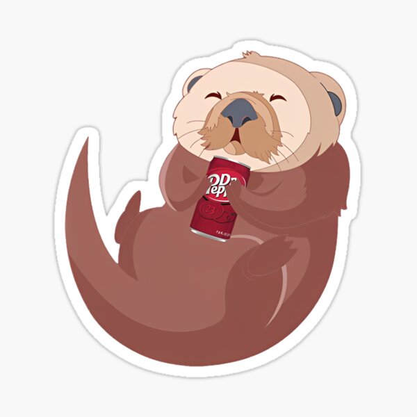 Vista previa del artículo con la obra «Nutria + Dr. Pepper», diseñado y vendido por brodericklytle.