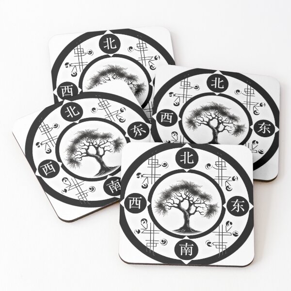 Item preview, Nanbeidongxi South North East West Tree Mandala designed and sold by couture-rapture.