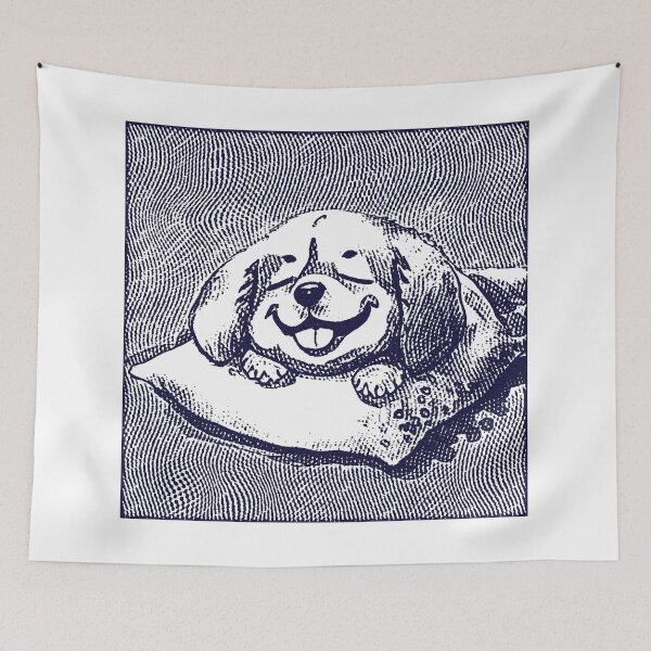Item preview, Sleepy Cute Dog designed and sold by arthardist.