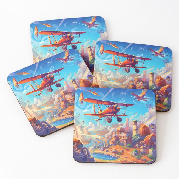 Item preview, Aviation Enthusiasts Poster Airplanes Flight Colorful  designed and sold by parakeet.