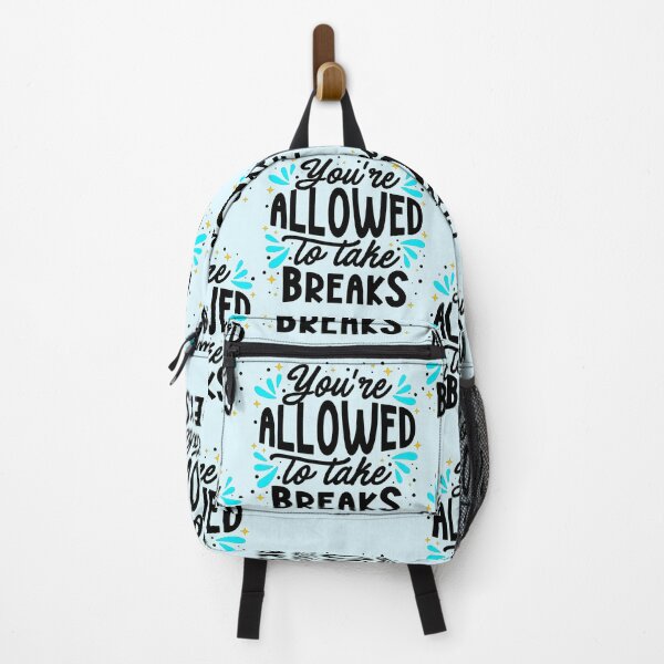 Item preview, You're allowed to take breaks Typography Motivational Quote designed and sold by Nzgiftsandmore.