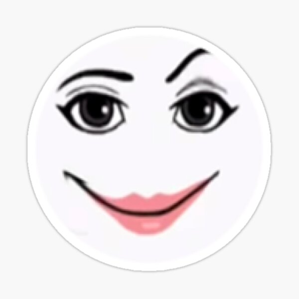 woman face roblox Sticker for Sale by Agankunje