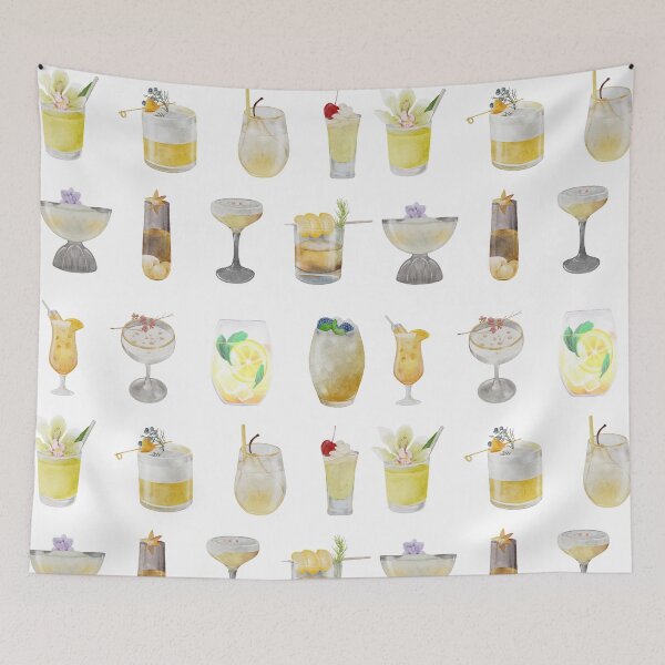 Item preview, Yellow cocktails / drinks 1/5 designed and sold by KimmmiK.