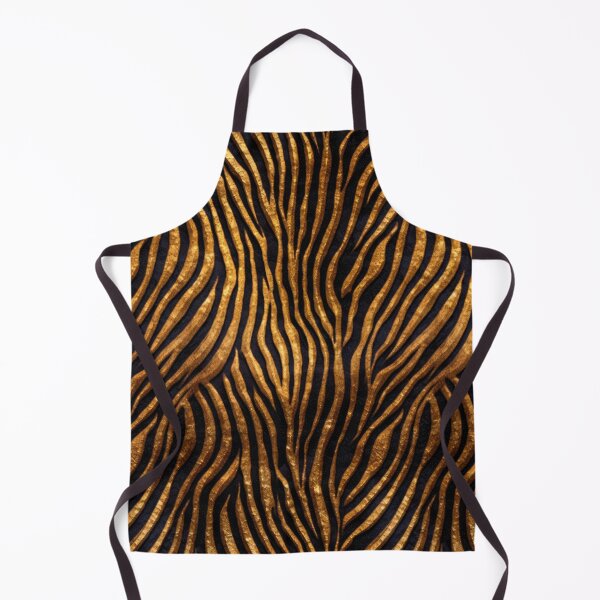 Item preview, gold zebra pattern offering a seamless visual experience across the fabric, optimized for high-resolution applications designed and sold by FB-PH.