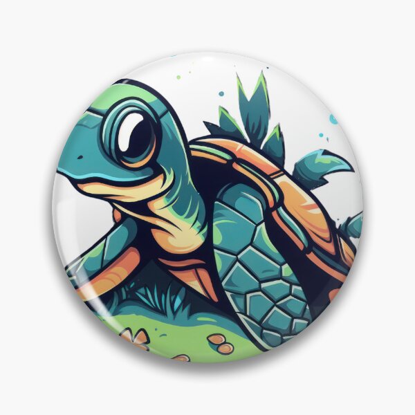 Artikelvorschau, Meet our new favorite sea turtle cartoon character entworfen und verkauft von cafegrafis.