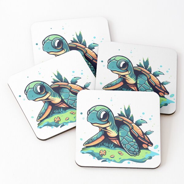 Artikelvorschau, Meet our new favorite sea turtle cartoon character entworfen und verkauft von cafegrafis.