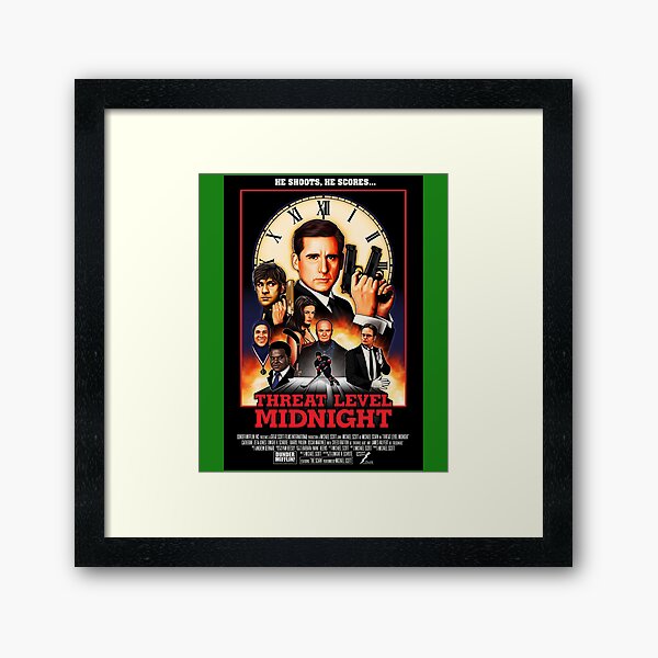  Iconic Arts Threat Level Midnight Poster 18x24 The Office  Decor: Posters & Prints