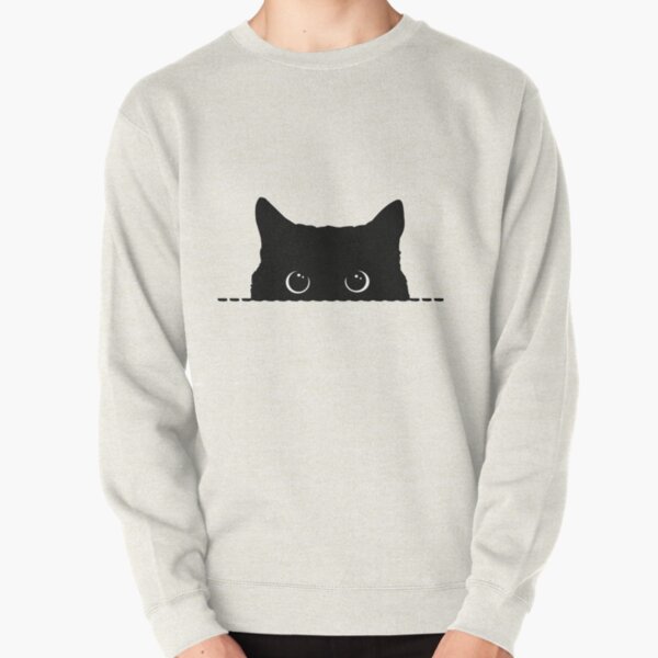 Black Cat Sweatshirts Hoodies Redbubble - nayon cat hoodie roblox