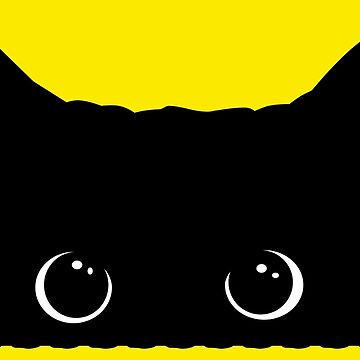 BlackCatPeeking|Poster