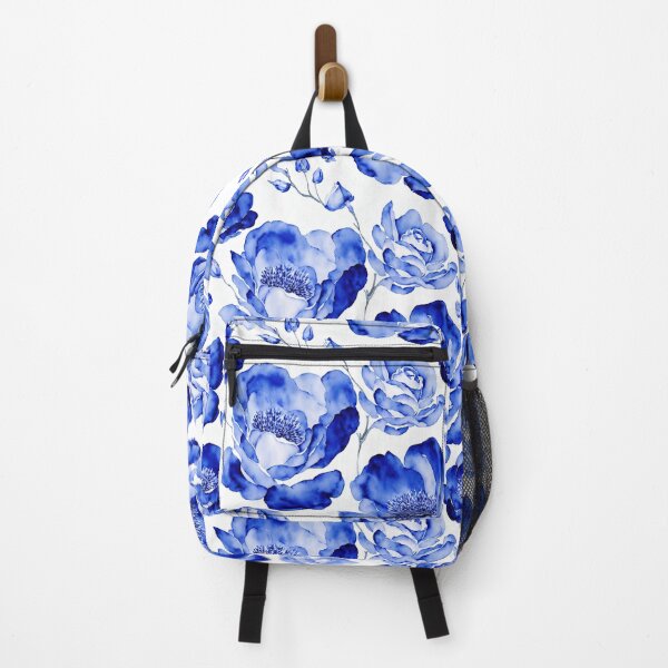 Item preview, Hand-Painted Blue Watercolor Seamless Flowers, Floral Porcelain Design designed and sold by mashalince.