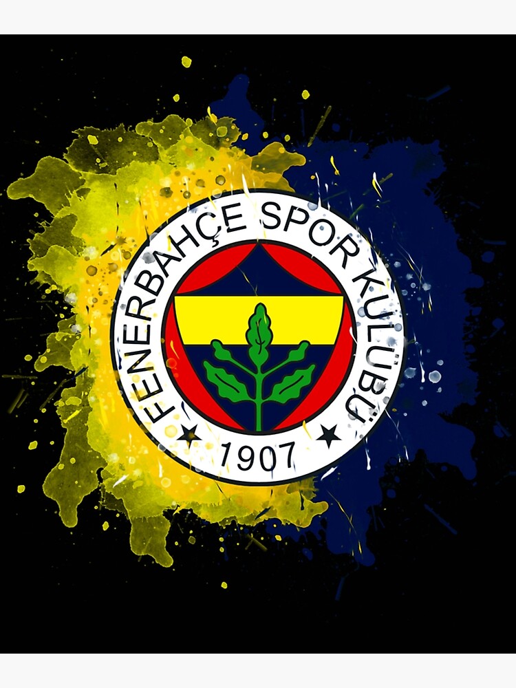 Fenerbahce Istanbul watercolor design Art Board Print by