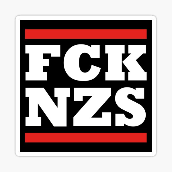 Vista previa del artículo con la obra «FCK NZS», diseñado y vendido por AntifaKits.