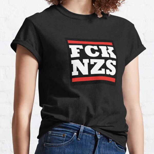 Vista previa del artículo con la obra «FCK NZS», diseñado y vendido por AntifaKits.