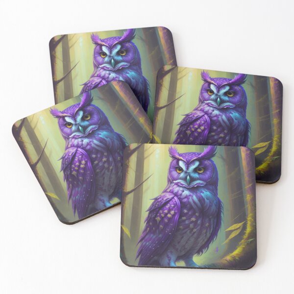 Item preview, Purple owl, Forest gaurdian, night owl, twitt twoo, designed and sold by Twenty24trends.