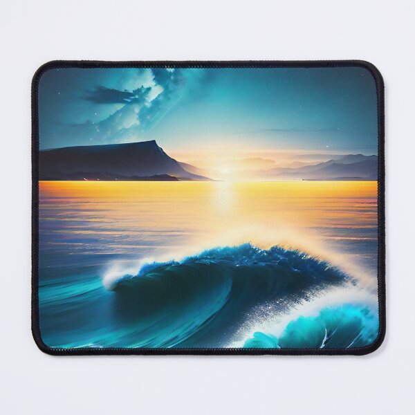 Item preview, Ocean Waves with Mountains in the Background designed and sold by deniselynnimage.