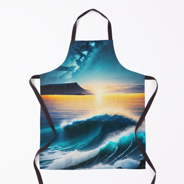 Item preview, Ocean Waves with Mountains in the Background designed and sold by deniselynnimage.