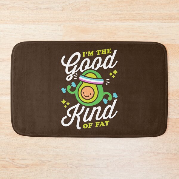 Item preview, I'm The Good Kind Of Fat (Retro Cartoon) Funny Avocado Pun designed and sold by Brogress Project.