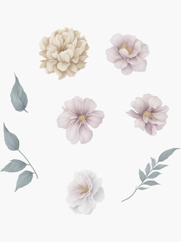 flower Sticker for Sale by aishc