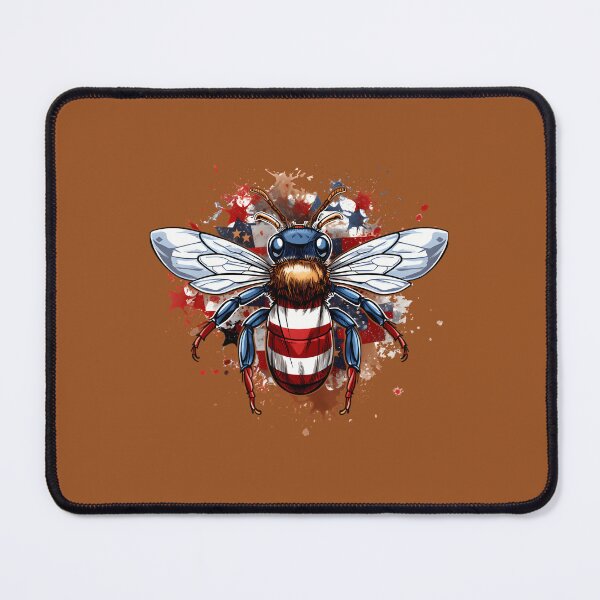 Item preview, American Flag Bee - Happy 4th of July 	 1	 designed and sold by rqwhpibt74.