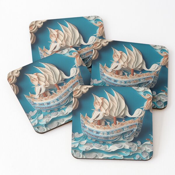 Item preview, Ship at Sea designed and sold by GracefulGems.