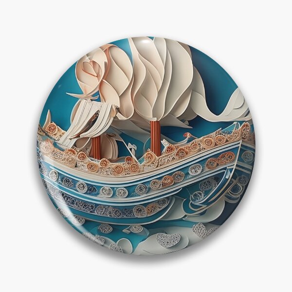 Item preview, Ship at Sea designed and sold by GracefulGems.