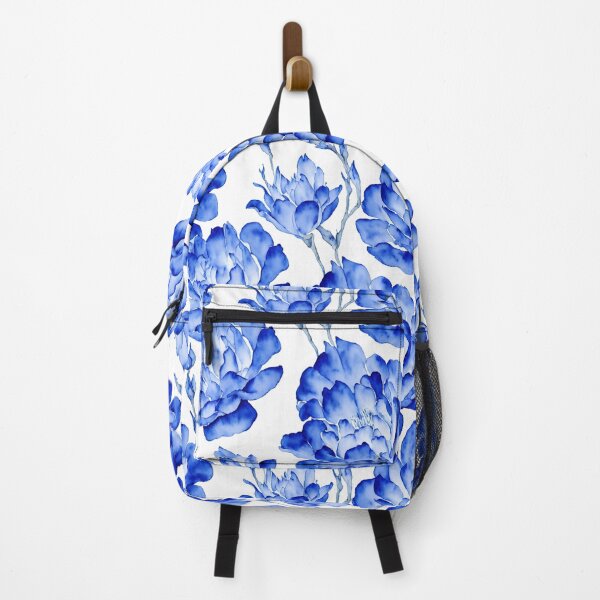 Item preview, Hand-Painted Blue Watercolor Seamless Flowers, Floral Porcelain Design designed and sold by mashalince.