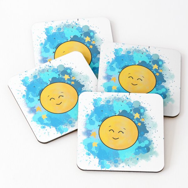 Item preview, Verhaaltjesfee Maantje maan blauw designed and sold by Verhaaltjesfee.