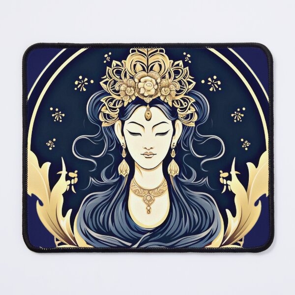 Item preview, Blue Gold Guanyin designed and sold by couture-rapture.