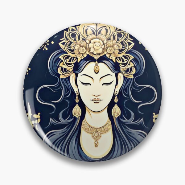 Item preview, Blue Gold Guanyin designed and sold by couture-rapture.