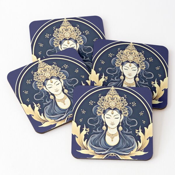 Item preview, Blue Gold Guanyin designed and sold by couture-rapture.